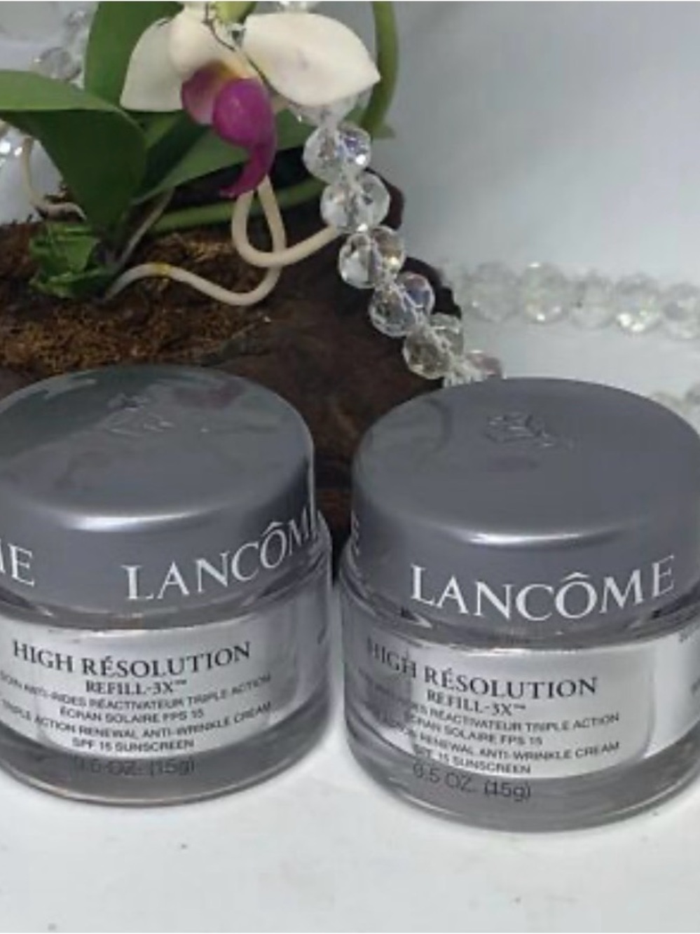2 Lancome High Résolution Anti-Wrinkle Cream - Silver